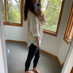 VICI Sweater vest with boyfriend shirt (one piece)